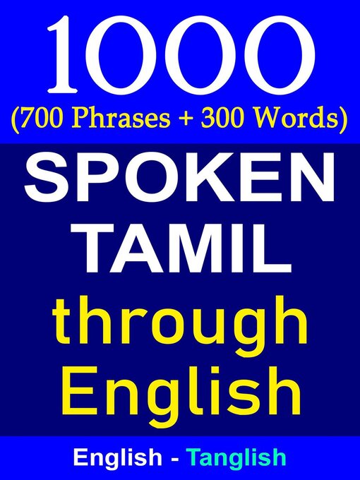Cover image for 1000 Tamil Phrases & Words--Spoken Tamil Through English